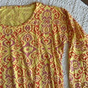 Fresh Produce Yellow and Red Long Sleeve Tee